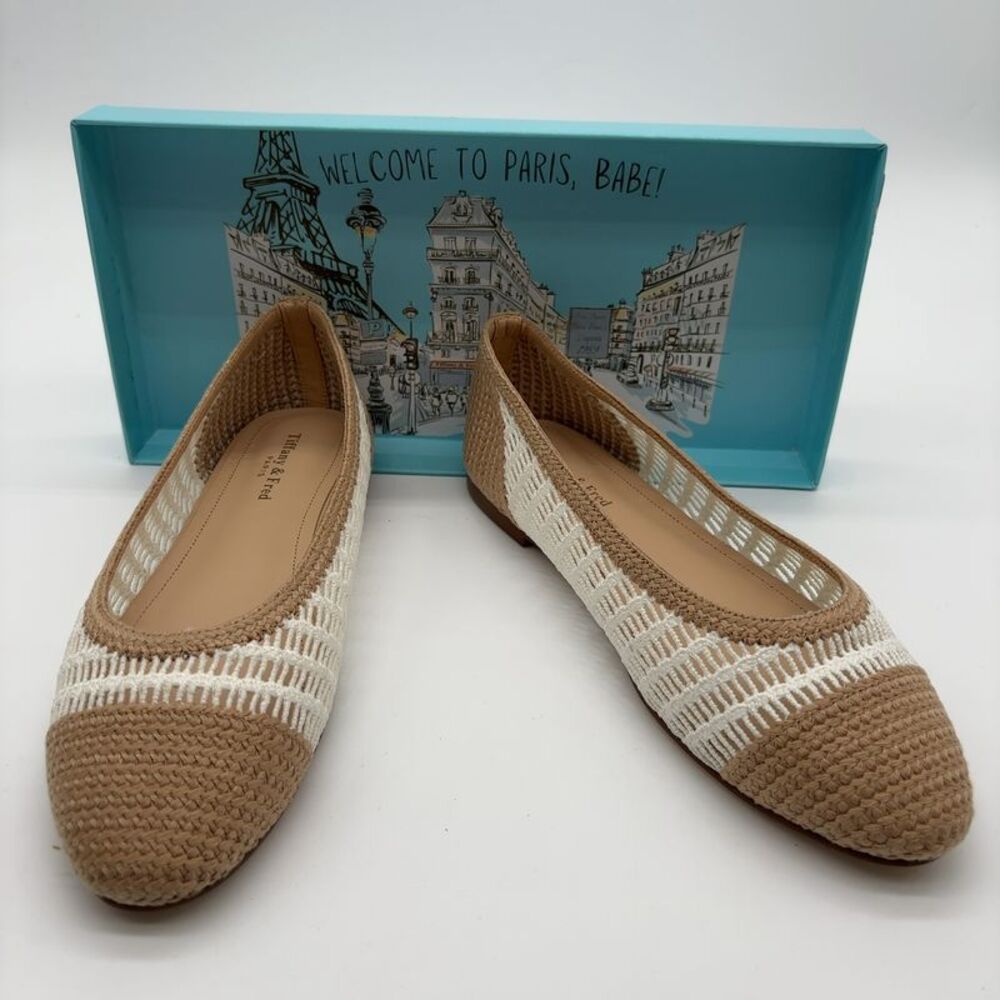 Tiffany & Fred Paris Ballet Flats Multicolor Mesh